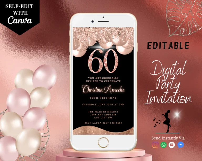 Evite 60th birthday with a Green Twist: URCordiallyInvited’s Eco-Friendly Designs